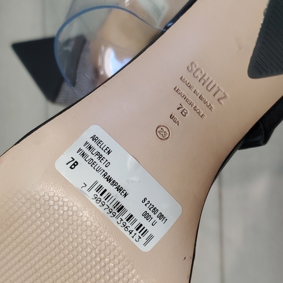 NEW SCHUTZ Womens Arielle Rhinestone Heels Sandals Shoes sz 7B - Picture 11 of 15